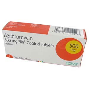Azithromycin package.