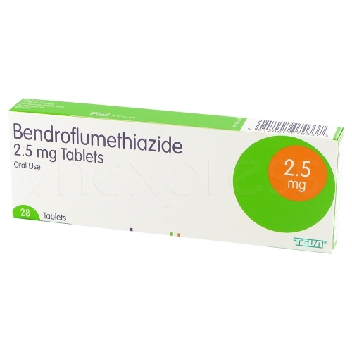 Bendroflumethiazide package.