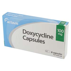 Doxycycline package.