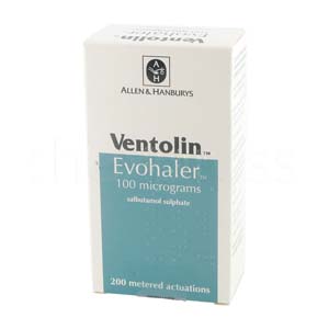 Ventolin package.